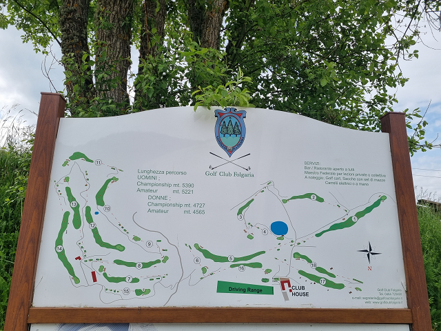Foto della cartina del Golf Club