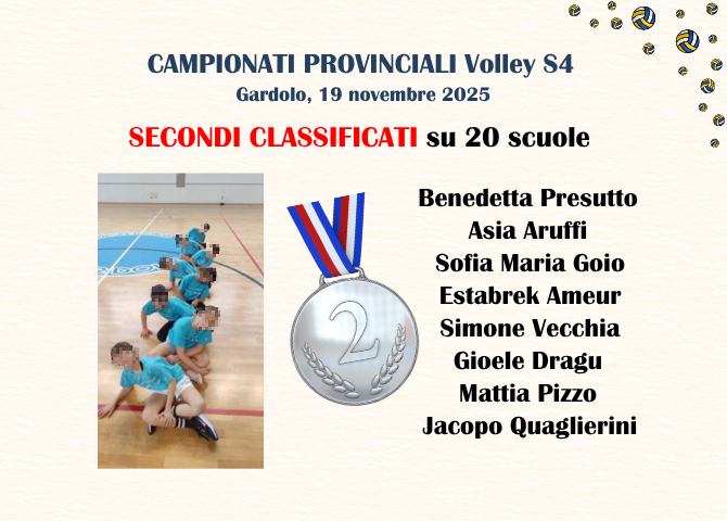 Risultati Volley S4 Secondi Classificati